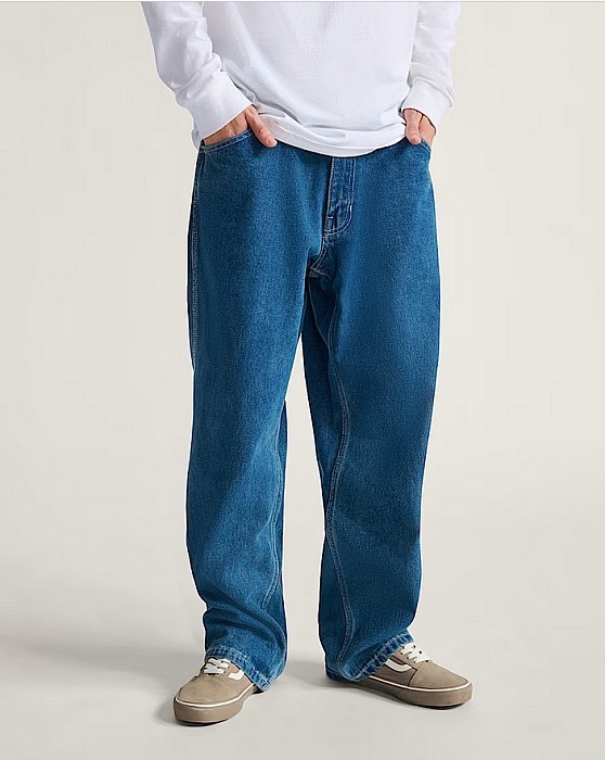 Kalhoty VANS SKATE CHECK-5 LOOSE DENIM VINTAGE INDIGO