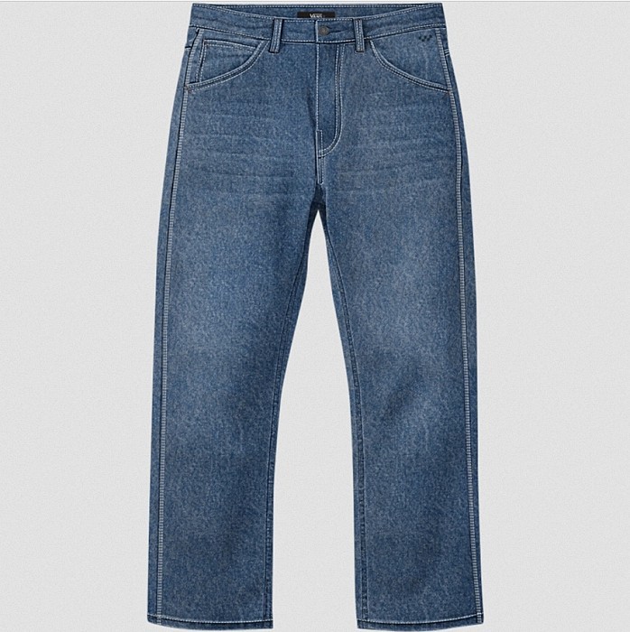 Kalhoty VANS SKATE CHECK-5 LOOSE DENIM VINTAGE INDIGO