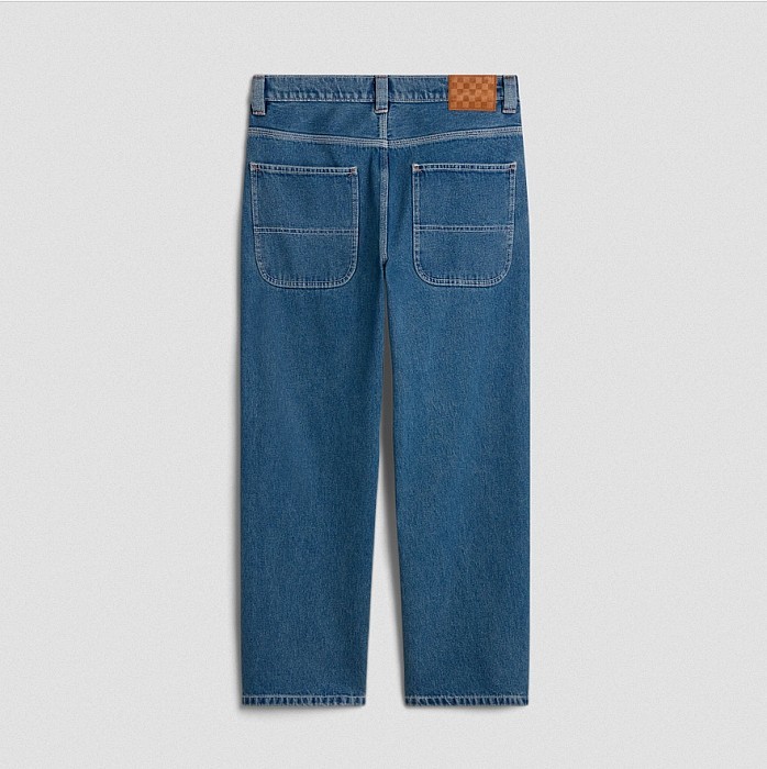 Kalhoty VANS SKATE CHECK-5 LOOSE DENIM VINTAGE INDIGO