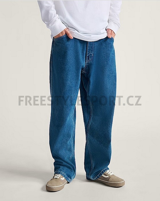 Kalhoty VANS SKATE CHECK-5 LOOSE DENIM VINTAGE INDIGO