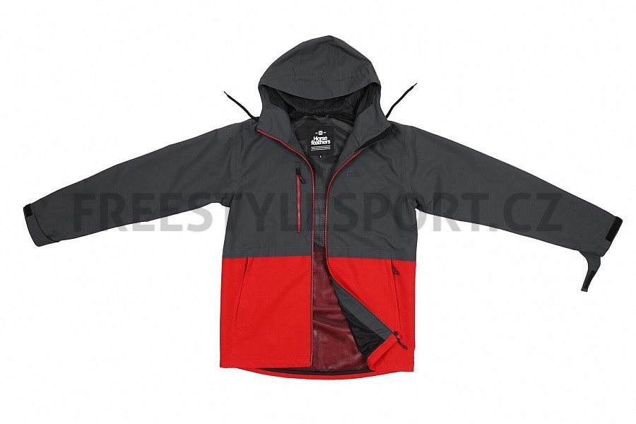 Bunda HORSEFEATHERS CLOSTER II JACKET 22/23 PHANTOM/LAVA RED