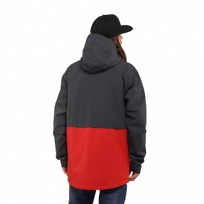 Bunda HORSEFEATHERS CLOSTER II JACKET 22/23 PHANTOM/LAVA RED