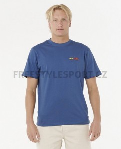 Triko RIP CURL SURF REVIVAL LINED UP TEE LIGHT NAVY