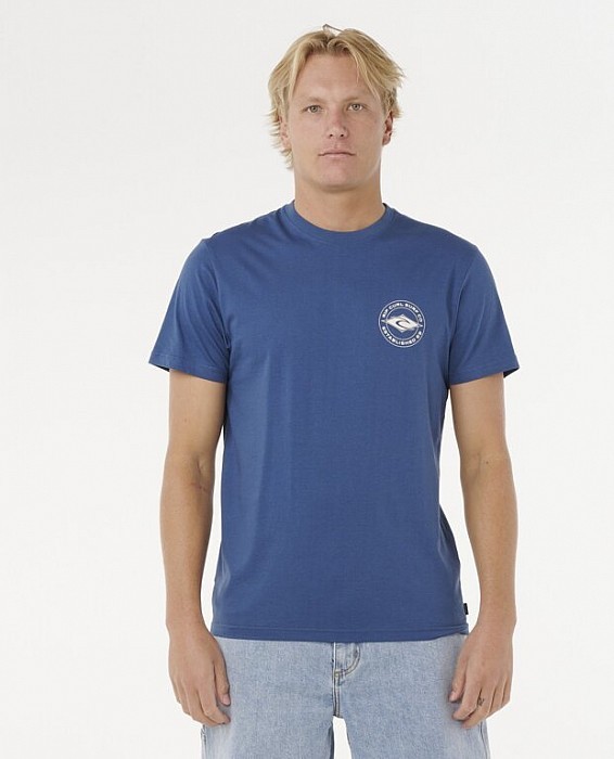 Triko RIP CURL STAPLE TEE LIGHT NAVY
