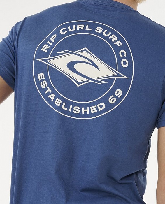 Triko RIP CURL STAPLE TEE LIGHT NAVY