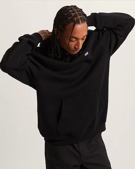 Mikina VANS LEFT CHEST II LOOSE PULLOVER BLACK