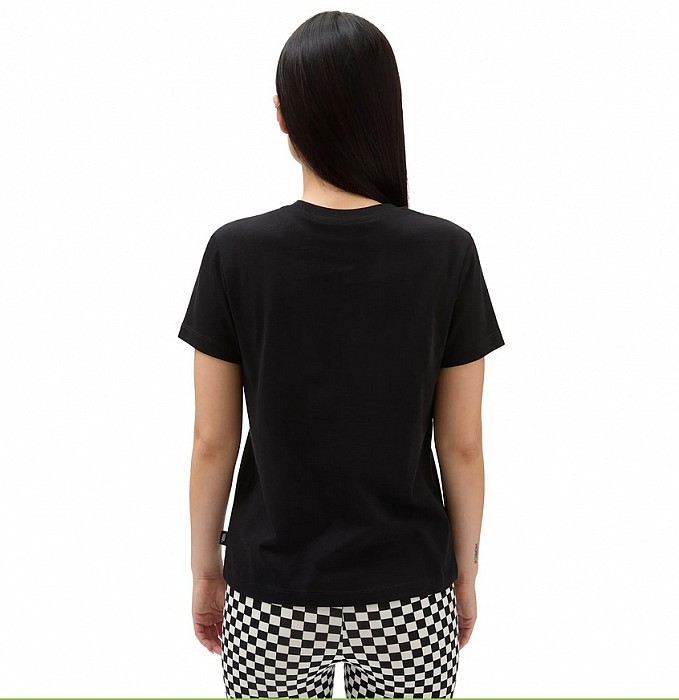 Triko VANS WM FLYING V CREW TEE BLACK