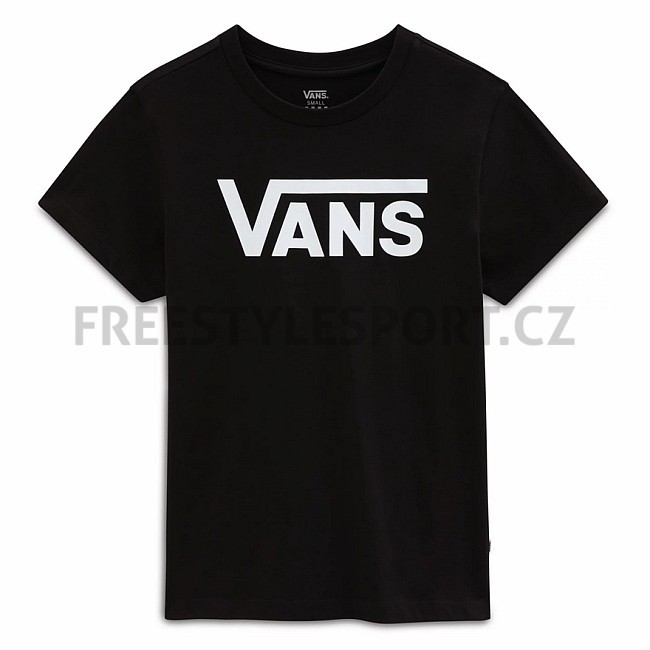 Triko VANS WM FLYING V CREW TEE BLACK