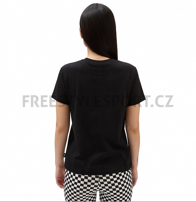 Triko VANS WM FLYING V CREW TEE BLACK