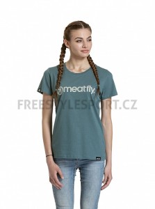 Triko MEATFLY LADIES MF LOGO T-SHIRT NORTH ATLANTIC