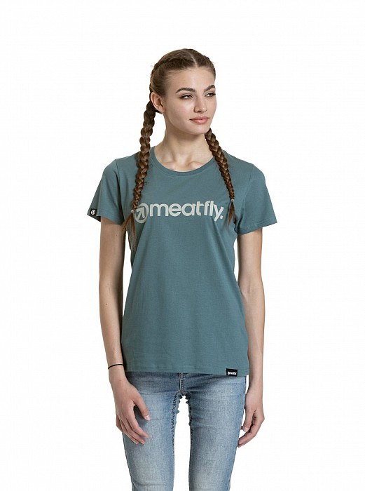 Triko MEATFLY LADIES MF LOGO T-SHIRT NORTH ATLANTIC