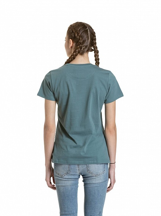 Triko MEATFLY LADIES MF LOGO T-SHIRT NORTH ATLANTIC