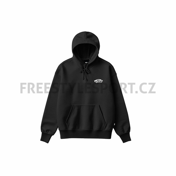 Mikina VANS DOUBLE STANDARD PULLOVER HOODY BLACK WHITE