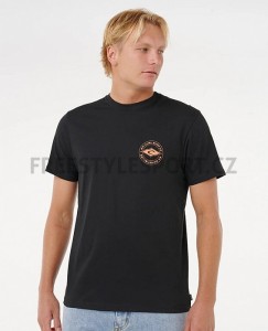 Triko RIP CURL STAPLE TEE BLACK