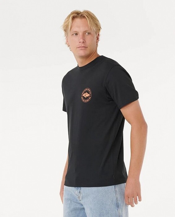 Triko RIP CURL STAPLE TEE BLACK