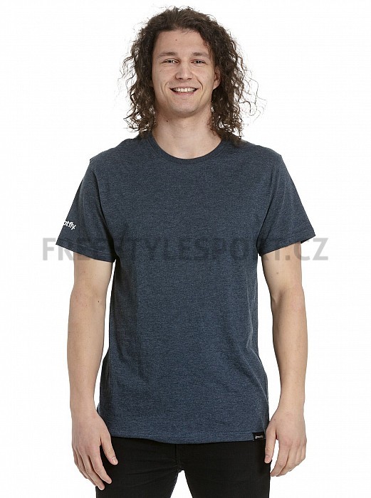Trika MEATFLY BASIC T-SHIRT MULTIPACK CHARCOAL HEATHER/OLIVE/NAVY HEATHER