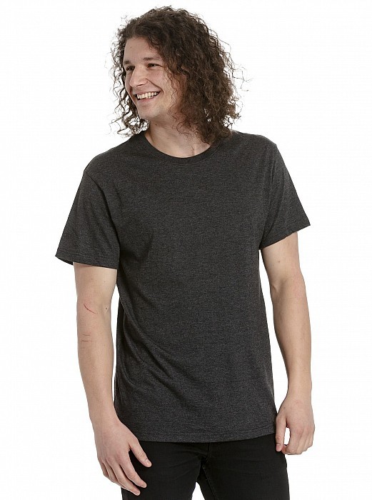 Trika MEATFLY BASIC T-SHIRT MULTIPACK CHARCOAL HEATHER/OLIVE/NAVY HEATHER