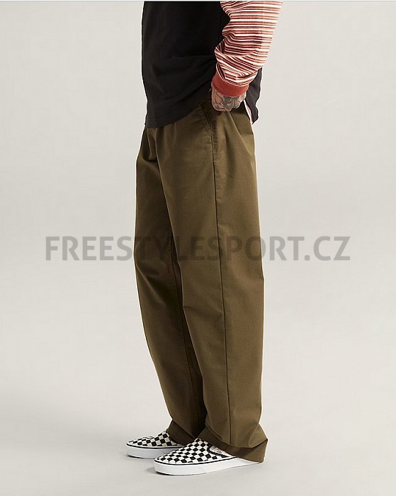 Kalhoty VANS AUTHENTIC CHINO STRAIGHT PANT MOSSY OLIVE