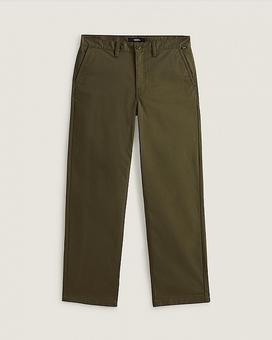 Kalhoty VANS AUTHENTIC CHINO STRAIGHT PANT MOSSY OLIVE