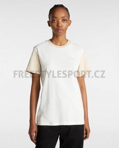 Triko VANS COLORBLOCK BFF TEE MARSHMALLOW/OATHMETAL