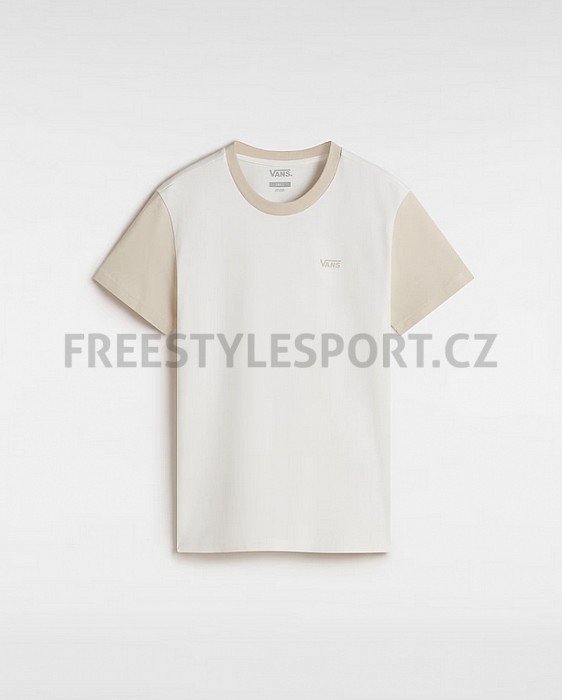 Triko VANS COLORBLOCK BFF TEE MARSHMALLOW/OATHMETAL