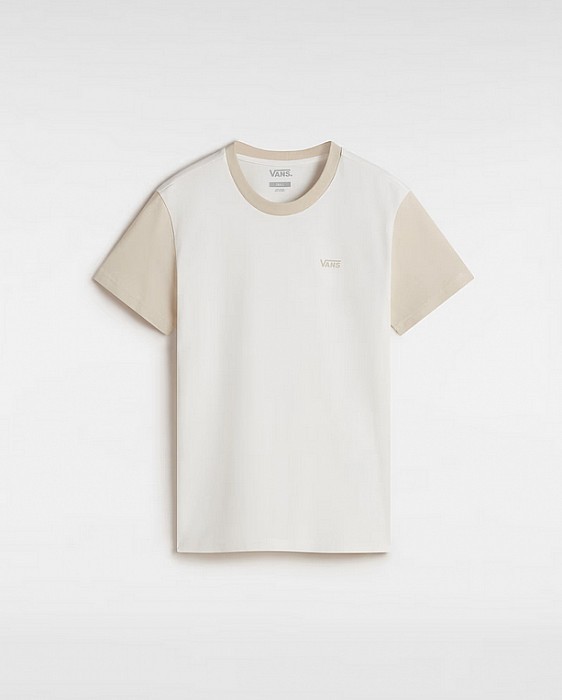 Triko VANS COLORBLOCK BFF TEE MARSHMALLOW/OATHMETAL