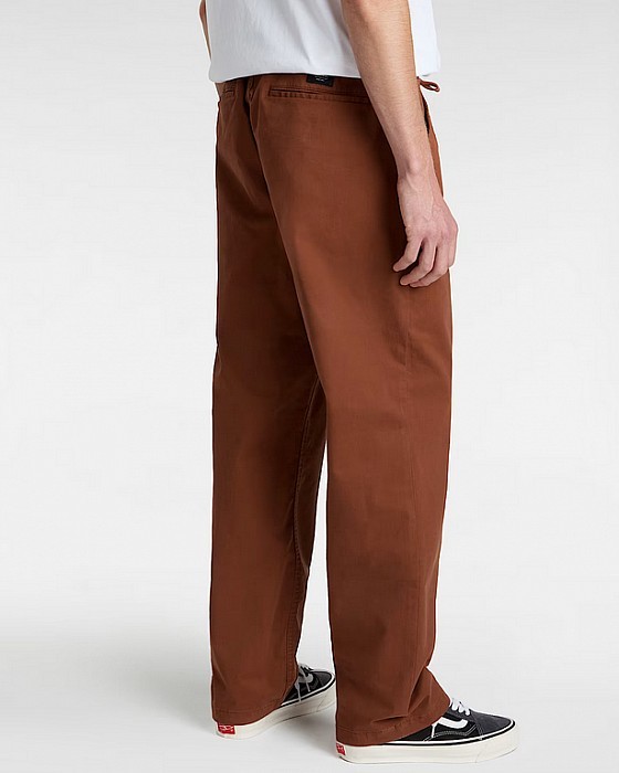 Kalhoty VANS RANGE RELAXED ELASTIC PANT TORTOISE SHELL