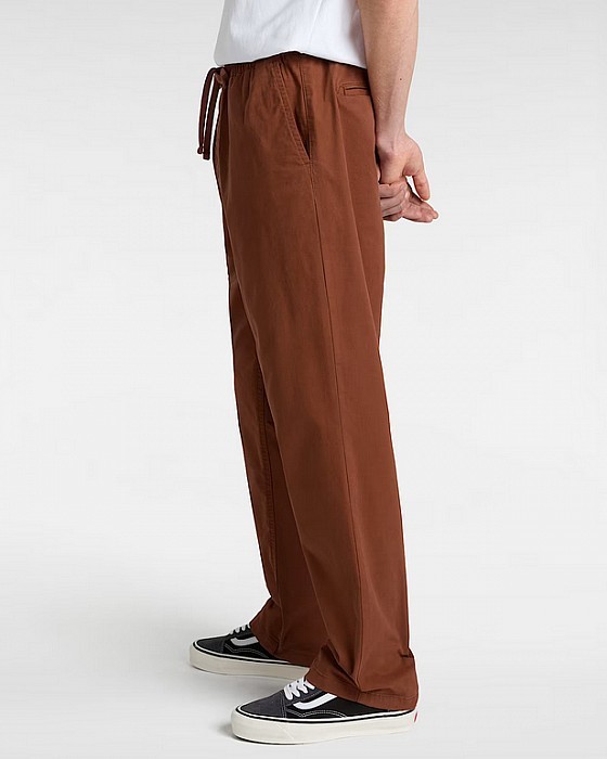 Kalhoty VANS RANGE RELAXED ELASTIC PANT TORTOISE SHELL