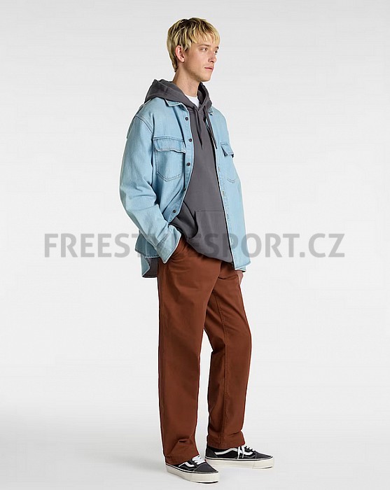 Kalhoty VANS RANGE RELAXED ELASTIC PANT TORTOISE SHELL