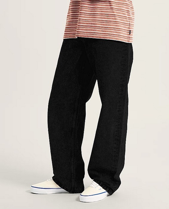 Kalhoty VANS SKATE CHECK-5 LOOSE BLACK DENIM
