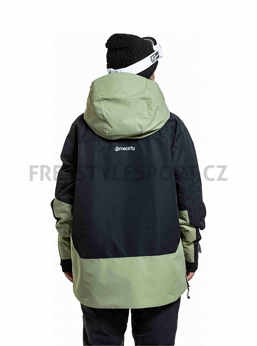 Unisex SNOWBOARD & SKI BUNDA MEATFLY MADDIE 2025/26 BLACK/OLIVE LIGHT