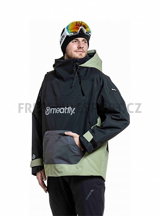 Unisex SNOWBOARD & SKI BUNDA MEATFLY MADDIE 2025/26 BLACK/OLIVE LIGHT