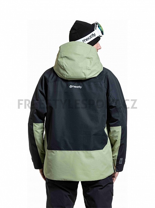 Unisex SNOWBOARD & SKI BUNDA MEATFLY MADDIE 2025/26 BLACK/OLIVE LIGHT