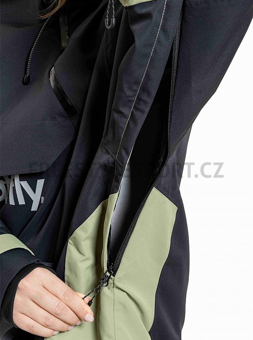 Unisex SNOWBOARD & SKI BUNDA MEATFLY MADDIE 2025/26 BLACK/OLIVE LIGHT
