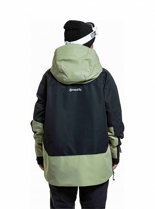 Unisex SNOWBOARD & SKI BUNDA MEATFLY MADDIE 2025/26 BLACK/OLIVE LIGHT