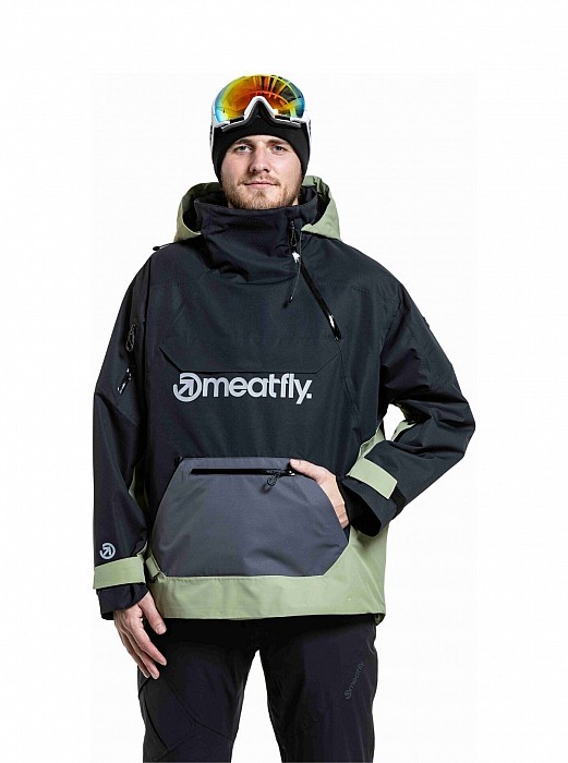 Unisex SNOWBOARD & SKI BUNDA MEATFLY MADDIE 2025/26 BLACK/OLIVE LIGHT