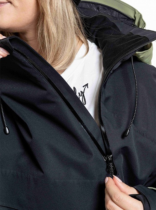 Unisex SNOWBOARD & SKI BUNDA MEATFLY MADDIE 2025/26 BLACK/OLIVE LIGHT