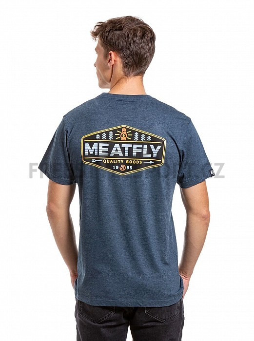 Triko MEAT FLY LAMPY T-SHIRT NAVY HEATHER