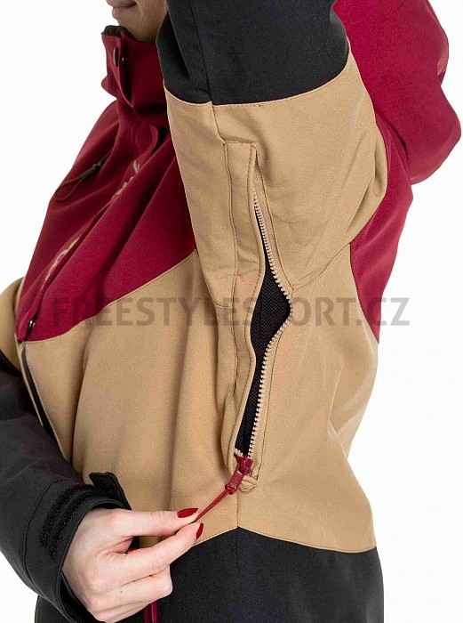 Dámská bunda MEATFLY KIRSTEN BEET RED/BLACK