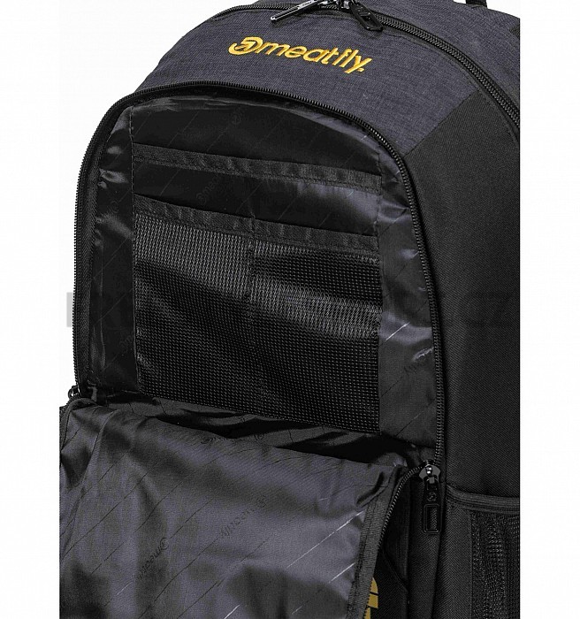 Meatfly BASEJUMPER BLACK/CHARCOAL HEATHER 22