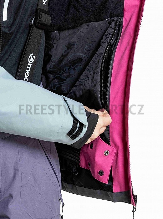 Dámská bunda MEATFLY KIRSTEN GRAY DARK/PINK