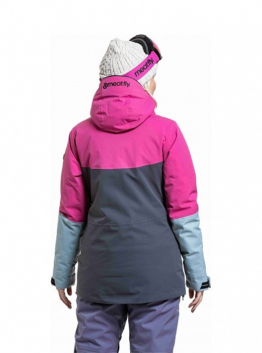 Dámská bunda MEATFLY KIRSTEN GRAY DARK/PINK