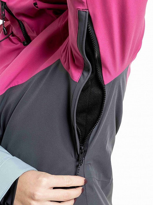 Dámská bunda MEATFLY KIRSTEN GRAY DARK/PINK