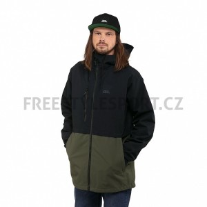 Bunda HORSEFEATHERS CLOSTER II JACKET 22/23 BLACK/GRAPE LEAF