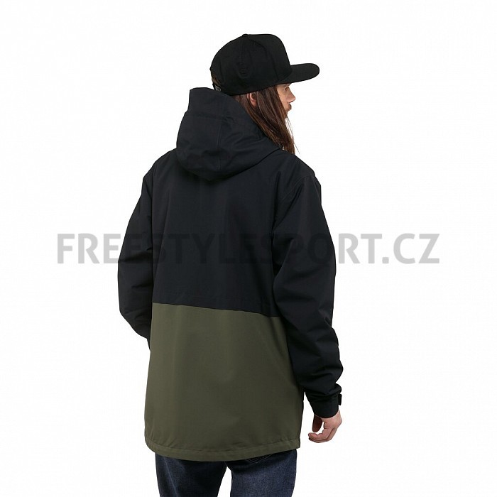 Bunda HORSEFEATHERS CLOSTER II JACKET 22/23 BLACK/GRAPE LEAF