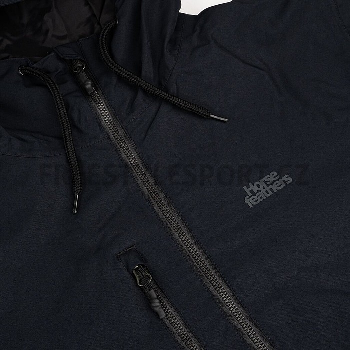 Bunda HORSEFEATHERS CLOSTER II JACKET 22/23 BLACK/GRAPE LEAF