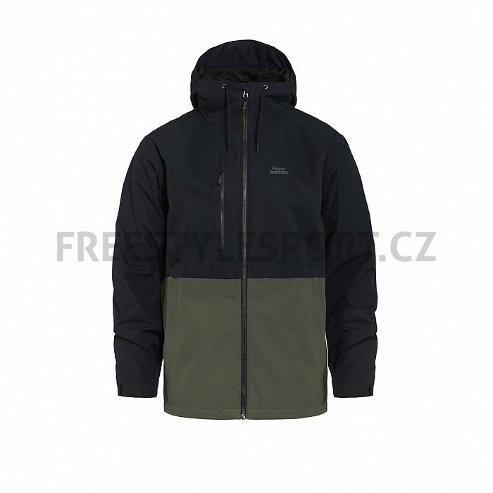 Bunda HORSEFEATHERS CLOSTER II JACKET 22/23 BLACK/GRAPE LEAF