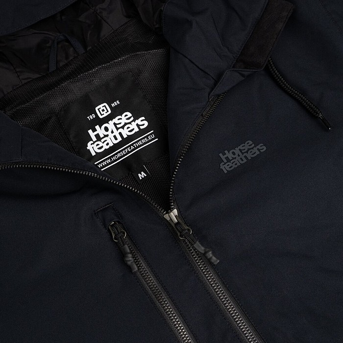 Bunda HORSEFEATHERS CLOSTER II JACKET 22/23 BLACK/GRAPE LEAF