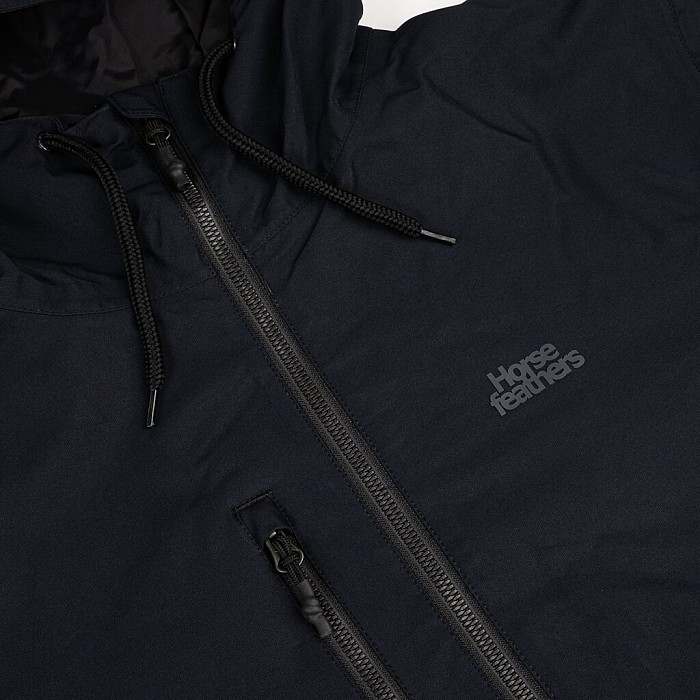 Bunda HORSEFEATHERS CLOSTER II JACKET 22/23 BLACK/GRAPE LEAF