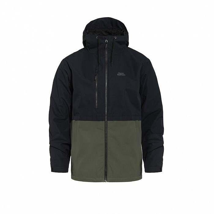 Bunda HORSEFEATHERS CLOSTER II JACKET 22/23 BLACK/GRAPE LEAF